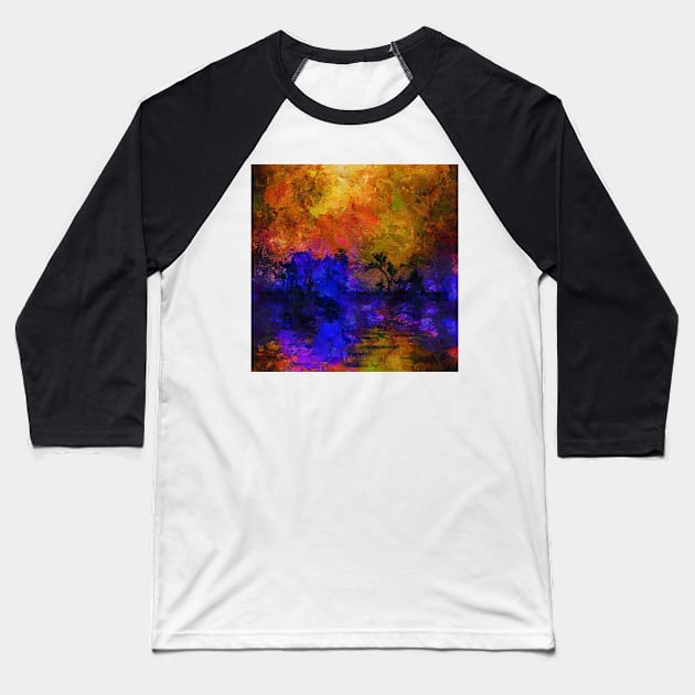 Asian abstract silhouettes Baseball T-Shirt by rolffimages